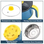 Simplicity Electric Multi Cooker Hot Pot Steamer Personal Portable Electric Cooking Pot Electric Cooker - Image 6