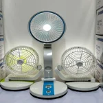 LR 2018 Rechargeable folding Fan with LED Lamp - Image 9