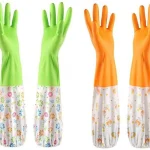 Hand Gloves for Kitchen and Household Use Waterproof, Long Elbow Length Multicolour-Reusable Free Size 1 pair - Image 5
