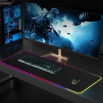 RGB Gaming Mouse Pad, Extra Large Soft Led Extended Mouse pad (10 Lighting Modes), anti-slip Rubber Base Computer Keyboard Mat - Image 2