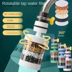360 Degree Rotatable 6 Layers Water Filter Tap